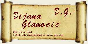 Dijana Glamočić vizit kartica